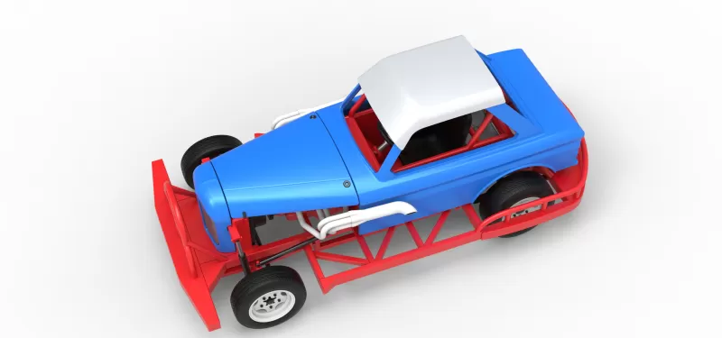 New Zealand Vintage Stock car Scale 1:25 - Model preview 4