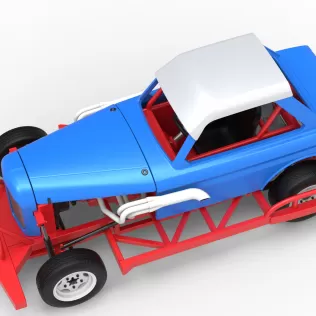 New Zealand Vintage Stock car Scale 1:25 - Model thumbnail 4