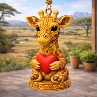 Giraffe with Heart – STL File | Digital Download - Model thumbnail 2