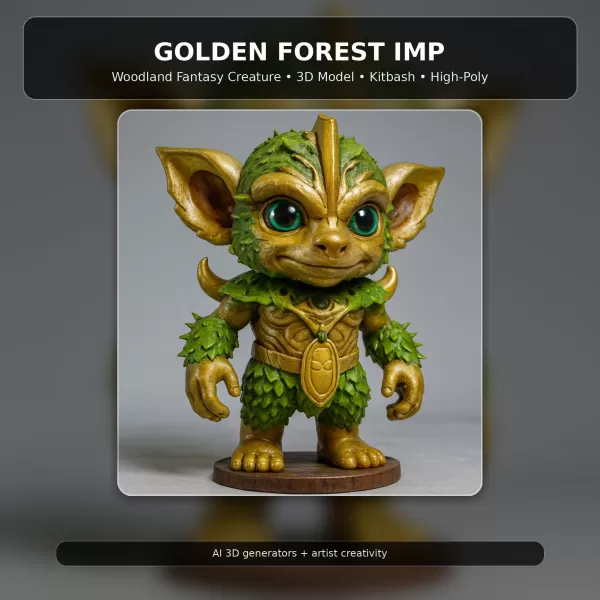 Fantasy Toy Character Collection Kitbash High-Poly 3D Model Set - Model preview 6