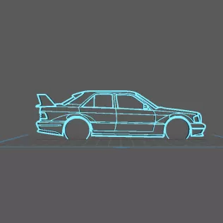 Mercedes - 190 Evo Wall Art