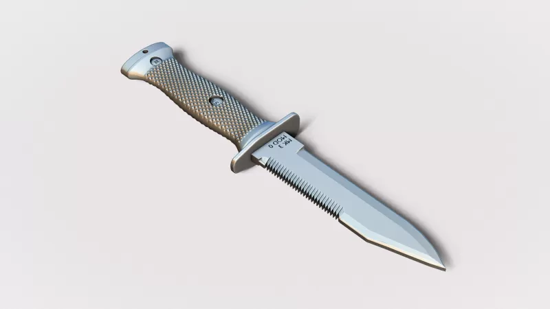 Ontario Mark 3 Navy Knife #RoZ - Model preview 4