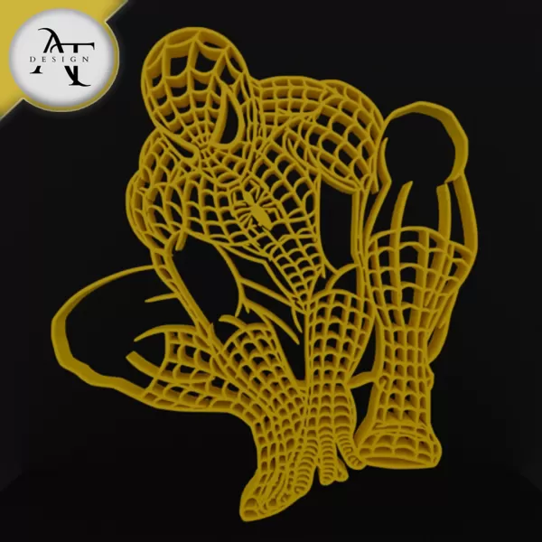 Spiderman - Marvel - Silhouette - 2D Wall Art Decor - Model preview 1
