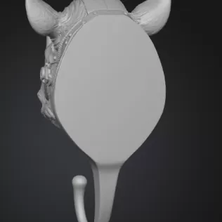 🦏 STL File Description — Steampunk Rhino Wall Hook - Model thumbnail 3