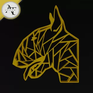 Dog - Geometric - 2D Wall Art Decor