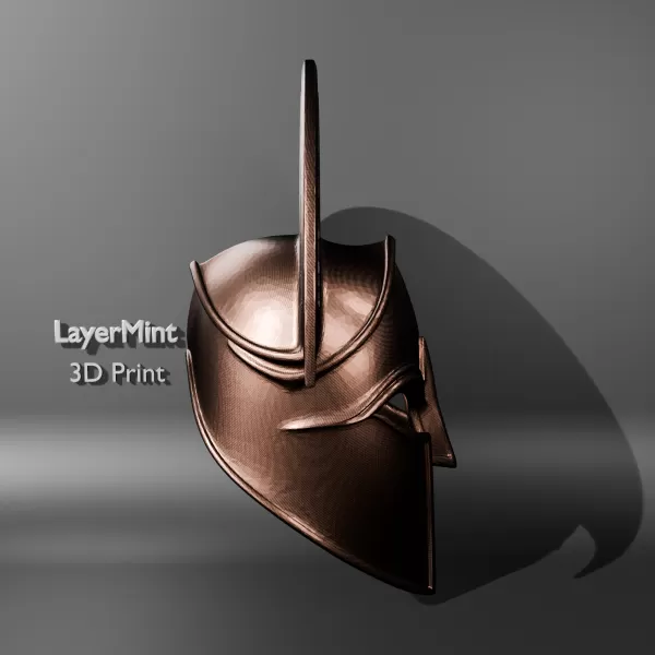 Spartan Warrior Helmet Sculpture - Model preview 3