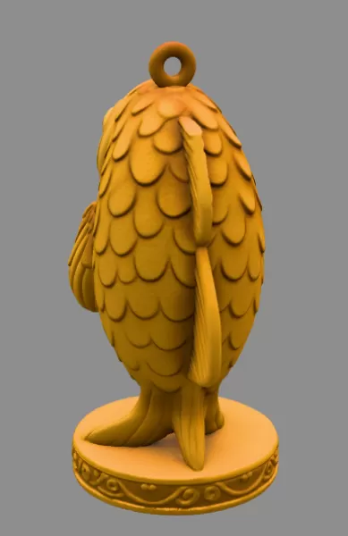 Cute Fish with Heart STL File — Digital Download for 3D print - Model preview 5