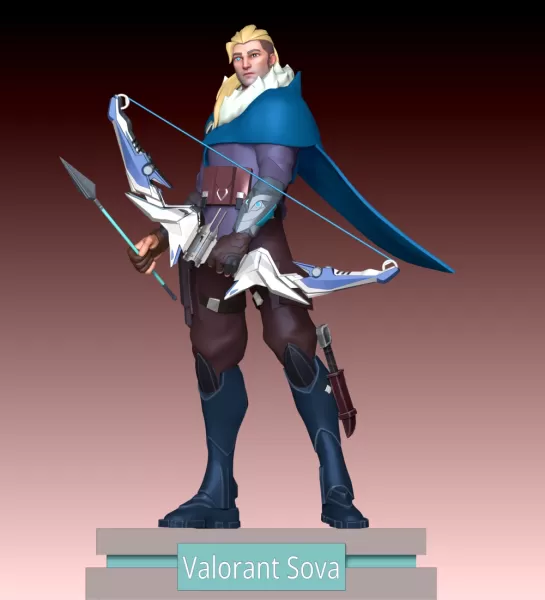 Sova Valorant FanArt - Model preview 2