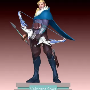 Sova Valorant FanArt - Model thumbnail 2