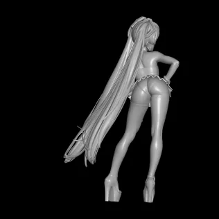 Sexy Hatsune Miku STL File, 3D Printing Model - Model thumbnail 3