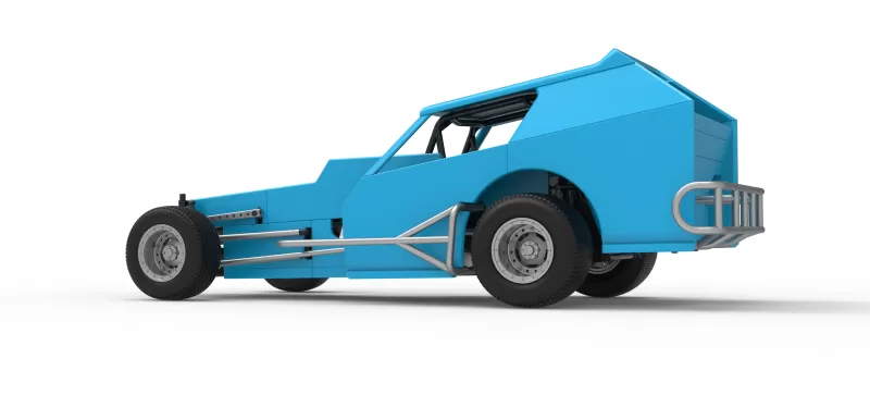 Vintage Dirt Modified stock car Version 8 Scale 1:25 - Model preview 13