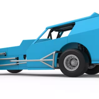 Vintage Dirt Modified stock car Version 8 Scale 1:25 - Model thumbnail 13