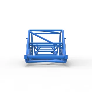 Frame of Vintage Asphalt Modified stock car Scale 1:25 - Model thumbnail 11