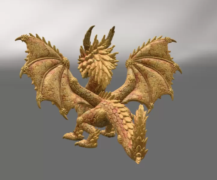 ☀ Sunfire Celestial Dragon STL File for 3D Print - Model preview 7