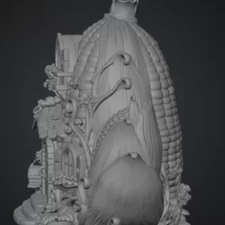 Corn Cottage STL File for 3D Print - Model thumbnail 9