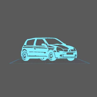Renault - Clio 2 RS Phase 2 Wall Art