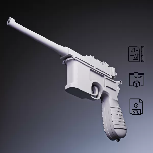 Mauser C96 Pistol #RoZ - Model preview 2