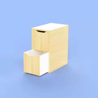 Mini storage Cabinet – Inspired by IKEA’s ALEX - Model thumbnail 4