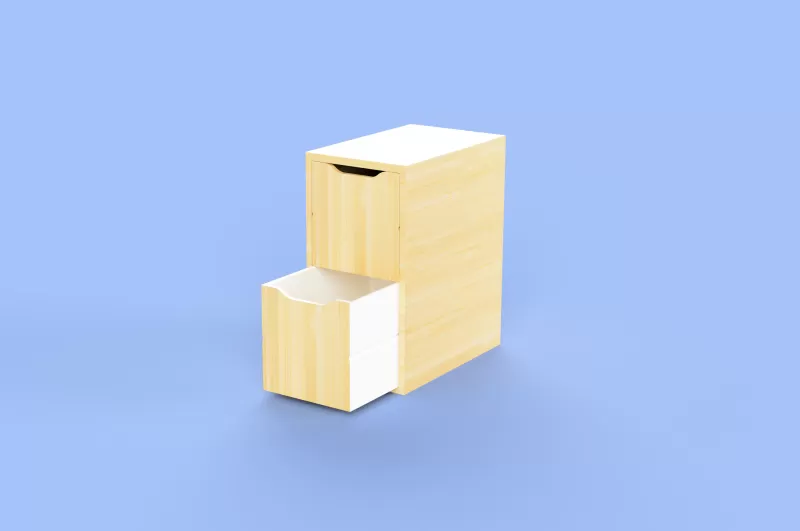 Mini storage Cabinet – Inspired by IKEA’s ALEX - Model preview 4