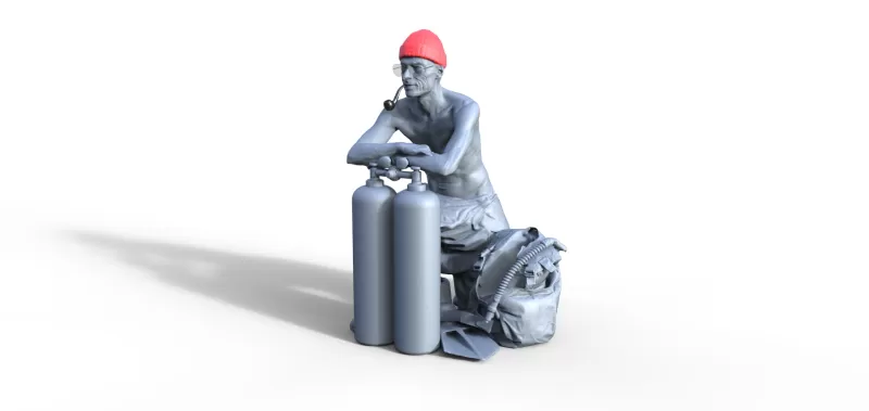 Figure for ship model calypso - Model preview 1