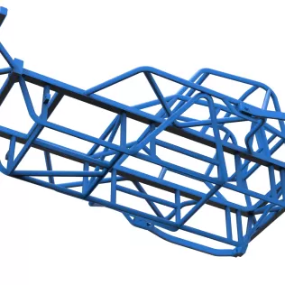 Frame of BriSCA Micro Formula 2 Stock Car Scale 1:16 - Model thumbnail 3