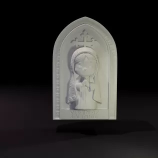 Virgin of Solitude - 3D PRINTABLE MODEL - Model thumbnail 2
