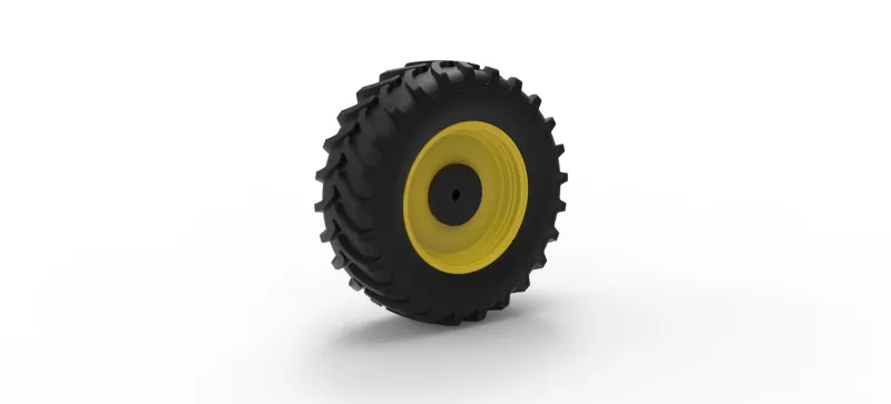Front wheel of Racing Combine Harvester Version 1 Scale 1:25 - Model preview 8