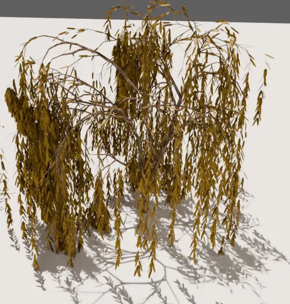 3D autumn trees - Model preview 3