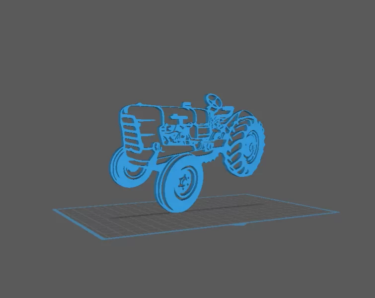 Tractor - Someca Wall Art - Model preview 1
