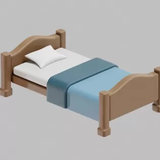 Bed - Model thumbnail 5