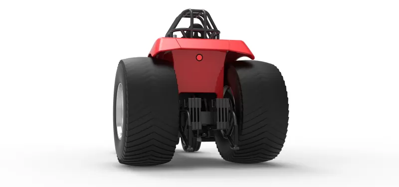 Pro Stock Pulling Tractor Version 6 Scale 1:25 - Model preview 15