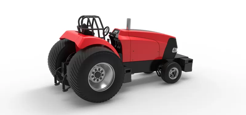 Pro Stock Pulling Tractor Version 6 Scale 1:25 - Model preview 18