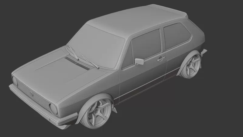 Volkswagen Golf mk1 - Model preview 10