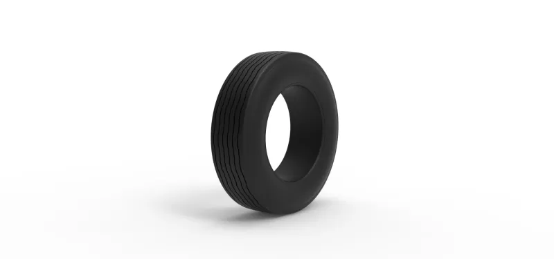 Front tire of Vintage Champ car Version 2 Scale 1:25 - Model preview 2