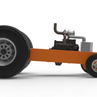 Pro Stock Pulling Tractor Base Version 2 Scale 1:25 - Model thumbnail 15