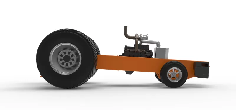 Pro Stock Pulling Tractor Base Version 2 Scale 1:25 - Model preview 15
