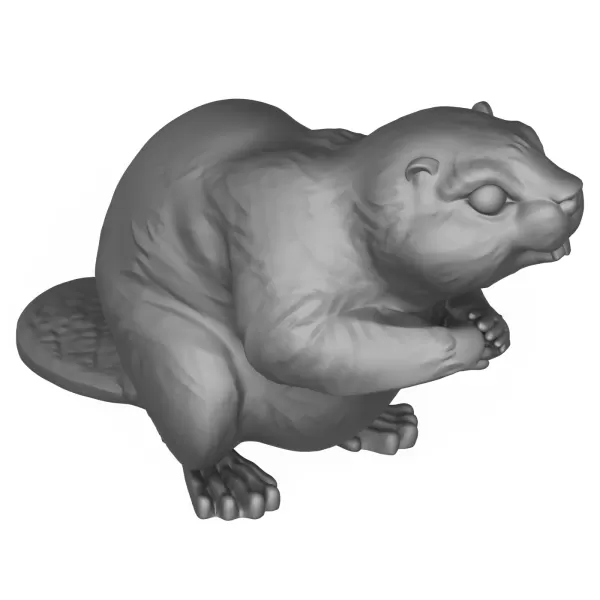 3D Printable Beaver Animal - Model preview 5