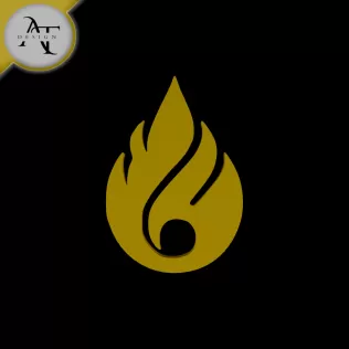 Simple Flame Symbol - 2D Art