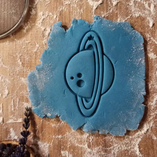 Ringed Planet Cookie & Clay Cutter, Gift for Space Lovers - Model preview 4