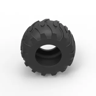 Tractor tire 36 Scale 1:25 - Model thumbnail 6
