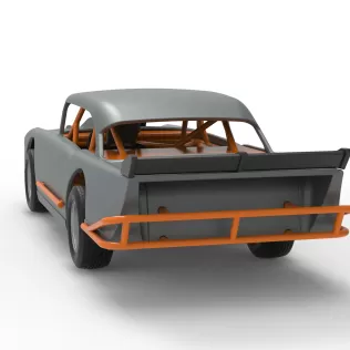 Vintage Dirt Modified stock car Version 9 Scale 1:25 - Model thumbnail 14