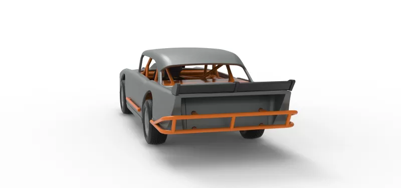 Vintage Dirt Modified stock car Version 9 Scale 1:25 - Model preview 14
