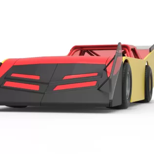 Vintage Dirt late model Race car Version 5 Scale 1:25 - Model thumbnail 6