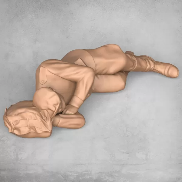 Sleeping Army Soldier - Model preview 2