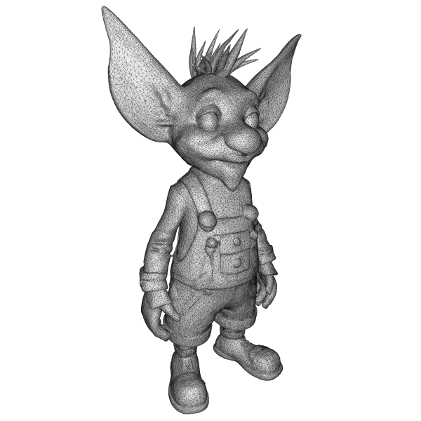 Forest Gnome Character Collection Kitbash High-Poly 3D Model - Model preview 5