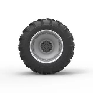 Double Wheel of Vintage Monster truck Scale 1:25 - Model thumbnail 5