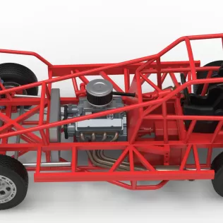 BriSCA Formula 1 Stock Car Base for Dirt Version 2 Scale 1:25 - Model thumbnail 10