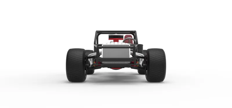 Vintage Semi-Late Model Stock Car Base Scale 1:25 - Model preview 7