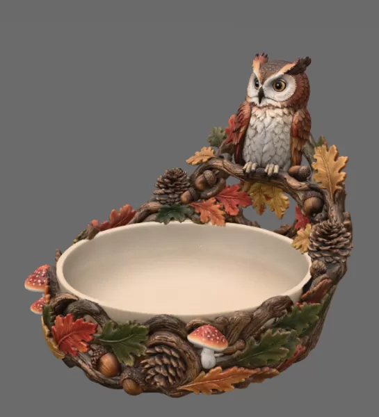 Autumn Owl Bowl Organizer STL File for 3D Print - Model preview 9