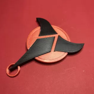Klingon Imperial Trefoil Christmas Tree Ornament - Model thumbnail 4